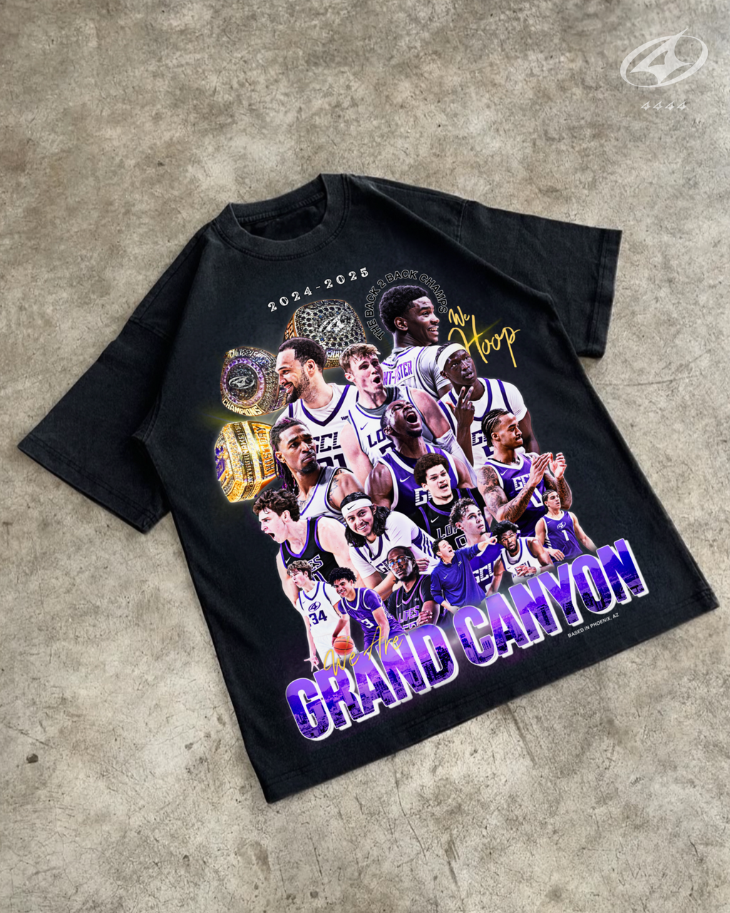 24-25 “WE HOOP IN THE VALLEY” BLACK TEE